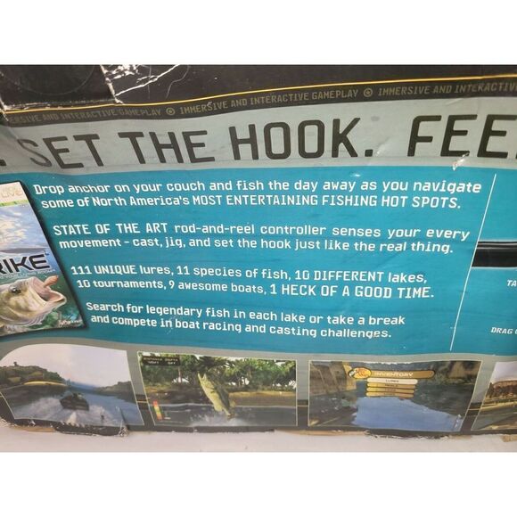 Bass Pro Shops XBOX 360 Fishing Rod And Reel Controller for The Strike VideoGame - Picture 10 of 10